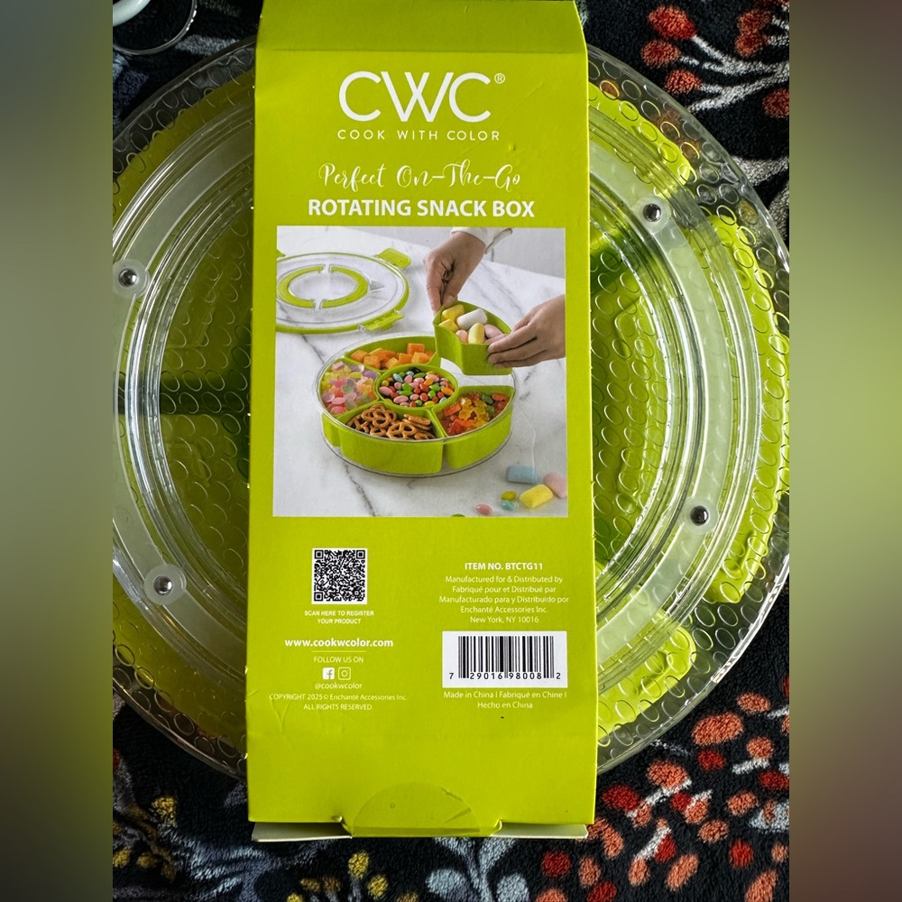 💚 CWC Rotating Snack Box Lazy Susan Charcuterie Container - Picture 5 of 6